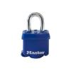 Master Lock Visací zámek Klíč Odolnost vůči povětrnostním vlivům, Ocel Obojí 10 mm třmen, Modrá