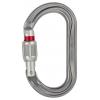Petzl, Karabina, Hliník, Nerezová ocel, typ ukotvení: Ovál, typ zámku: Šroubová, velikost otvoru brány: 22 mm