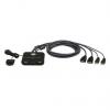 Přepínač KVM, HDMI 2portový USB, počet zobrazení: 1 1 Aten, video připojení: HDMI 1920 x 1080 pixel