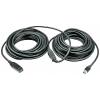 LINDY USB kabel USB 3.2 Gen1 USB-A zástrčka, USB-A zásuvka 15.00 m černá 43322
