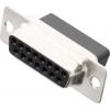 MH Connectors MHDBC15-SS 2101-0190-12 D-SUB zásuvková lišta 180 ° Pólů: 15 krimpované 1 ks