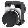 Potenciometr, průměr hřídele: 30 mm 1otáčkový, řada: 3SU1 2.2 kΩ 3SU1200-2PW10-1AA0 Rotační, Montáž do panelu 1 Siemens Potenciometr, průměr hřídele: 30 mm 1otáčkový, řada: 3SU1 2.2 kΩ 3SU1200-2PW10-1AA0 Rotační, Montáž do panelu 1 Siemens
