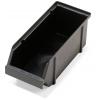 raaco 113021 otevřený skladovací box, (š x v x h) 125 x 126 x 300 mm, černá, 1 ks