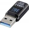 Renkforce USB adaptér [1x USB-A konektor - 1x USB-C® zásuvka] USB 3.2 Type A/C Charging Adapter, PD36W, 10 Gbps LED displej s nabíjením (napětí/proud/výkon)