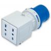 RS PRO Adaptér pro průmyslový napájecí konektor, řada: RS PRO, IP20, Kabel barva Modrá, 16A 2P+T, 230V