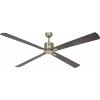 CasaFan ECO NEO III 180-4 MA-NB/KI WiFi Flügel Nussbaum/Kirsche stropní ventilátor 28 W (Ø x v) 180 cm x 360 mm starožitná mosaz s dálkovým ovládáním, s