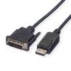 Roline, A: Vnější Display Port, B: Vnější DVI-D DisplayPort Kabely 1 m Roline, A: Vnější Display Port, B: Vnější DVI-D DisplayPort Kabely 1 m