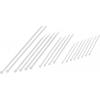 TRU COMPONENTS 1571248, stahovací pásky, 2.50 mm, 100 mm, 150 mm, 200 mm, 250 mm, přírodní, 200 ks