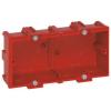 Instalační krabice Batibox 1 50 mm Plastové Červená NF 71mm Legrand Horizontální, Šroubová svorka, Zapuštěná montáž, Instalační krabice Batibox 1 50 mm Plastové Červená NF 71mm Legrand Horizontální, Šroubová svorka, Zapuštěná montáž,