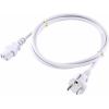 Sygonix SY-5043494 IEC kabel bílá 2.00 m Sygonix SY-5043494 IEC kabel bílá 2.00 m