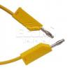 Měřící šňůra MLN 100/2,5 YE, 1 m, banánky 4 mm, žlutá Měřící šňůra MLN 100/2,5 YE, 1 m, banánky 4 mm, žlutá