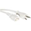 Value 19.99.1223 napájecí kabel bílá 1.80 m Value 19.99.1223 napájecí kabel bílá 1.80 m