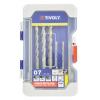 Vrták, počet kusů: 7 Středicí vrták Tivoly Mimořádně rychlý, Přesné, max. velikost: 12 mm, min. velikost: 4 mm
