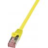 LogiLink CQ2087S RJ45 síťové kabely, propojovací kabely CAT 6 S/FTP 7.50 m žlutá samozhášecí, s ochranou 1 ks LogiLink CQ2087S RJ45 síťové kabely, propojovací kabely CAT 6 S/FTP 7.50 m žlutá samozhášecí, s ochranou 1 ks