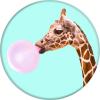 POPSOCKETS Bubblegum Giraffe stojan na mobilní telefon