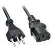 LINDY napájecí síťový kabel [1x švýcarská zástrčka - 1x IEC C13 zásuvka 10 A] 0.70 m černá