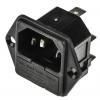 Bulgin Konektor IEC C14, orientace těla: Rovný, Montáž do panelu velikost pojistky 5 x 20 mm Vnější, 250V 10A Bulgin Konektor IEC C14, orientace těla: Rovný, Montáž do panelu velikost pojistky 5 x 20 mm Vnější, 250V 10A