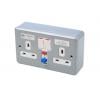 Zásuvka RCD Metal Clad Oblý, RJ11/12, BNC, Americká zásuvka, Uzemněná zásuvka, RJ45, Výstupní zásuvka 13A Aktivní MK Zásuvka RCD Metal Clad Oblý, RJ11/12, BNC, Americká zásuvka, Uzemněná zásuvka, RJ45, Výstupní zásuvka 13A Aktivní MK