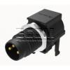 Vidlice M8 kód A, 3 piny, 60 V / 3 A, IP67, 90°