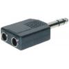 TRU COMPONENTS adaptér jack jack zástrčka 6,3 mm - jack zásuvka 6,3 mm stereo Pólů:3 1 ks