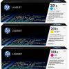 HP Toner 201X originál kombinované balení azurová, purppurová, žlutá 2300 Seiten CF253XM HP Toner 201X originál kombinované balení azurová, purppurová, žlutá 2300 Seiten CF253XM