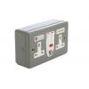 Zásuvka RCD Typ G – britská 13A Pasivní Timeguard 1 230V ac Ocel Povrch Spínací proud Šedá Zásuvka RCD Typ G – britská 13A Pasivní Timeguard 1 230V ac Ocel Povrch Spínací proud Šedá