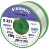 Stannol S321 2,0% 1,0MM SN99CU0,7CD 250G bezolovnatý pájecí cín bez olova, cívka Sn99,3Cu0,7 ORH1 250 g 1 mm