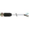 Kabel ovladače snímače, A: Vnitřní, A: Rovný 4, B: Volný konec kabelu, 250V, IP65, řada: 7000 Murrelektronik Limited 7.5