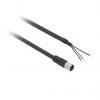 Kabel ovladače snímače, A: Vnitřní, A: 8 mm kruhový, Rovný 3, B: Bez koncovky, 60 V ac, 75V dc, IP65, IP67, řada: XZ