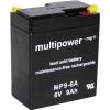 multipower MP9-6A A9680 olověný akumulátor 6 V 9 Ah olověný se skelným rounem (š x v x h) 97 x 118 x 56 mm plochý konektor 4,8 mm bezúdržbové, nepatrné vybíjení multipower MP9-6A A9680 olověný akumulátor 6 V 9 Ah olověný se skelným rounem (š x v x h) 97 x 118 x 56 mm plochý konektor 4,8 mm bezúdržbové, nepatrné vybíjení