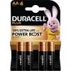 Duracell Plus Power Boost tužková baterie AA alkalicko-manganová, 1.5 V, 4 ks Duracell Plus Power Boost tužková baterie AA alkalicko-manganová, 1.5 V, 4 ks