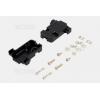 Kryt na konektor D-SUB 9pin DS1045-09BP1S1-A, ABS, černý