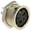RS PRO Zásuvka DIN, řada: RS PRO, počet kontaktů: 4, velikost: Standard, 100V ac, orientace těla: Rovný 4A, typ