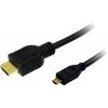 LogiLink HDMI kabel Zástrčka HDMI-A, Zástrčka HDMI Micro-D 1.00 m čern...