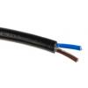 RS PRO Napájecí kabel 2žilový 100 m Polyvinylchlorid plášť, Černá, vnější průměr: 7.2 mm OD, 500V 70 °C RS PRO Napájecí kabel 2žilový 100 m Polyvinylchlorid plášť, Černá, vnější průměr: 7.2 mm OD, 500V 70 °C