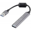 Renkforce RF-6250246 USB Hub 3 + 1 port USB-A USB 2.0 480 MBit/s s hliníkovým krytem černá RF-6250246