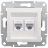 Schneider Electric Datová zásuvka RJ45 Asfora Signální bílá (RAL 9003) EPH4870121D 1 ks Schneider Electric Datová zásuvka RJ45 Asfora Signální bílá (RAL 9003) EPH4870121D 1 ks