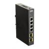 Spínač, model: 6-Port Industrial Gigabit Unmanaged Switch with SFP Ports 4portový 20Gbps D-Link Neřízený