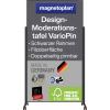 magnetoplan moderační tabule VarioPin (š x v) 100 cm x 180 cm plsť černá, šedá oboustranně použitelné, včetně koleček, magnetické, nástěnka 1181201 magnetoplan moderační tabule VarioPin (š x v) 100 cm x 180 cm plsť černá, šedá oboustranně použitelné, včetně koleček, magnetické, nástěnka 1181201