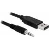 Delock USB kabel USB 2.0 USB-A zástrčka, Konektor jack 3,5 mm 1.80 m černá 83115 Delock USB kabel USB 2.0 USB-A zástrčka, Konektor jack 3,5 mm 1.80 m černá 83115