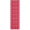 Weidmüller 1852470000 SFX 9/24 NE RT V2 značení kabelů Druh montáže: kabelové spony Potisknutelná plocha: 9 x 23.90 mm červená Počet markerů: 160 160 ks