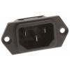 Schurter Konektor IEC C14, orientace těla: Rovný, Montáž do panelu Vnější, 250V 10A Schurter Konektor IEC C14, orientace těla: Rovný, Montáž do panelu Vnější, 250V 10A