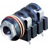 Rean AV NYS2152 jack konektor 6.35 mm zásuvka, vestavná horizontální Pólů: 2 mono černá 1 ks
