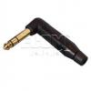 Vidlice Jack 6,3 mm stereo ACPS-RB-AU, 90°, Au, kryt kov Vidlice Jack 6,3 mm stereo ACPS-RB-AU, 90°, Au, kryt kov