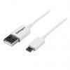 StarTech.com Kabel USB Vnější, řada: USBP, A: USB 2.0 Typ A, 500 mm Vnější, Bílá, B: Micro USB typ B StarTech.com Kabel USB Vnější, řada: USBP, A: USB 2.0 Typ A, 500 mm Vnější, Bílá, B: Micro USB typ B