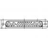 FCT from Molex Konektor D-Sub, řada: 172704, počet kontaktů: 17, orientace těla: Rovný, Panel Vnější 2.84 mm, Příruba,