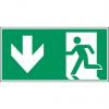 Brady Konec znamení, Polyester Emergency Exit Left, Zelená, Modrá, Červená (RAL 3001-GL), Černá, Žlutá Brady Konec znamení, Polyester Emergency Exit Left, Zelená, Modrá, Červená (RAL 3001-GL), Černá, Žlutá