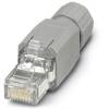 Phoenix Contact 1402410, RJ45 konektor, zástrčka, rovná, šedá, 1 ks