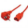 Napájecí kabel 1.8 m, Červená, A: CEE 7/7, B: IEC C13, 250V ac Roline Napájecí kabel 1.8 m, Červená, A: CEE 7/7, B: IEC C13, 250V ac Roline