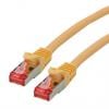 Roline Cat6a Ethernetové kabely, řada: Cat6, Žlutá, Nízko dýmivý bezhalogenový 1.5 m, typ pláště: S/FTP Stíněný